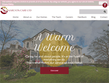 Tablet Screenshot of karlyoncareltd.com